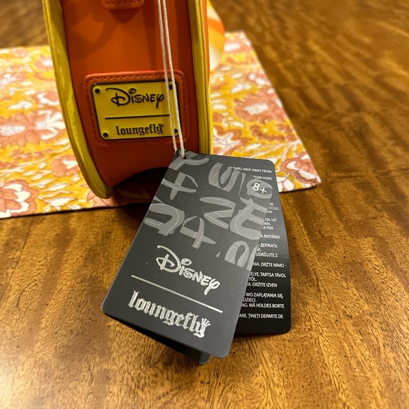 LOUNGEFLY Disney Mickey and Minnie Mouse Candy Corn Crossbody Bag - Picture 10 of 16